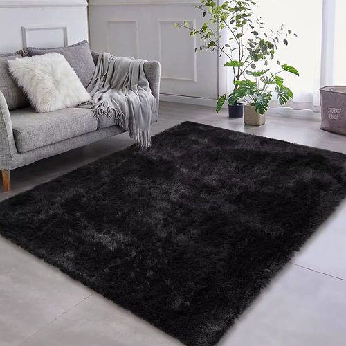 Fluffy Plush Shaggy Area Rug, Soft Furry Fur Carpet for Living Room & Bedroom