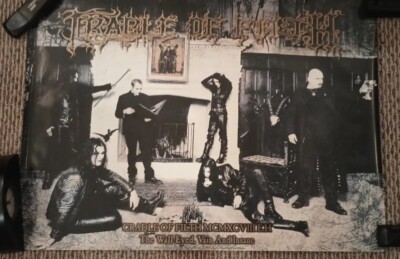Cradle Of Filth Poster Vain And Insane 24x36 UK RARE HTF OOP MINT