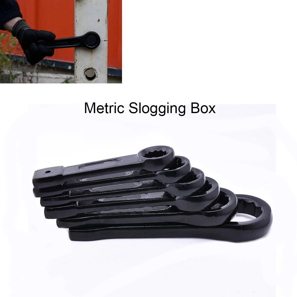 Metric Slogging Box End Striking Ring Wrench Spanner Bi Hex 12 Sided 17 75mm