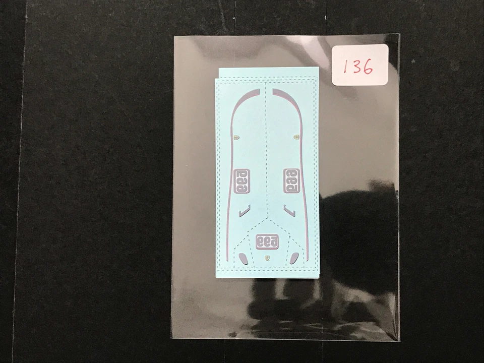 Decalques Waterslide de toner branco WT136 599XX SM amarelo para Hot Wheels personalizados 1:64 - Imagem 2 de 4