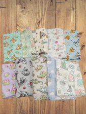 Assorted Children's A.E. Nathan Flannel - 1/2 Yard Cuts - 10 Prints- Fabric Bund
