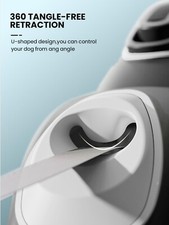 Retractable Dog Leash with LED Flashlight  Poop Bag Holder