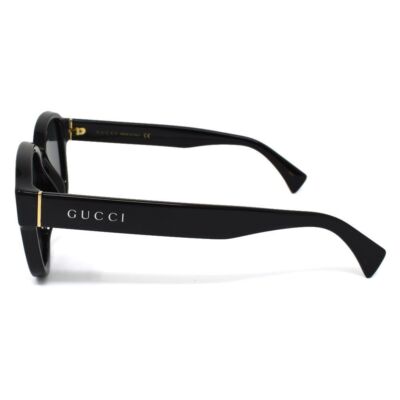 サングラス Gucci Sunglasses GG1140SK 001 Asian Fit Black Acetate Gucci GG1140SK 001 Sunglasses Asian Fit UV Protection Black
