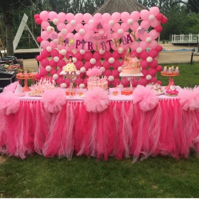 22M Tulle Mesh Net Fabric Table Skirt Tutu Dress DIY Baby Shower Party Art Decor - Image 3 of 4