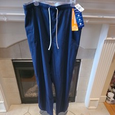 Landau Essentials blue draw string Waist Cargo Scrub Pants - 5XL unisex
