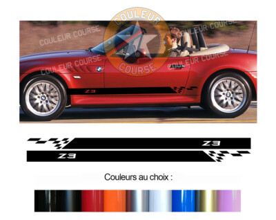 2 X UNTERE STREIFEN FÜR BMW Z3 SPORT RACING DEKO TÜR STICKER BD579-66
