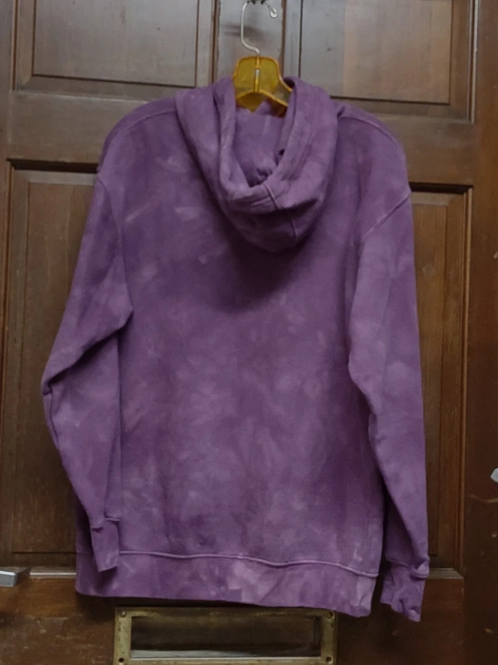 Мужская толстовка с капюшоном The Mountain фиолетовый пуловер многоцветный принт с кошачьим лицом размер S - Изображение 2 из 3