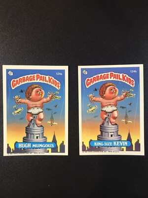 Garbage Pail Kids Hugh Mungous & King Size Kevin 1986 GPK
