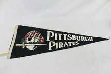 Vintage 1940s MLB Pittsburgh Pirates Baseball Pennant Collectable Rare Old