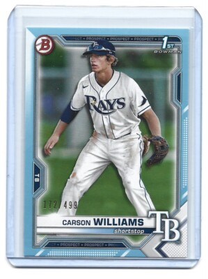 Carson Williams - 2021 Bowman Draft 1st Bowman - Sky Blue /499 