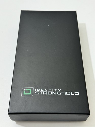 ID Stronghold Identität sichere Geldbörse, braunes Leder, dreifach faltbar neu in Box Geschenk - Bild 8 von 8