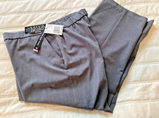 Briggs New York Women  s NWT Dress Pants Grey Polyester Straight Leg Size 10P