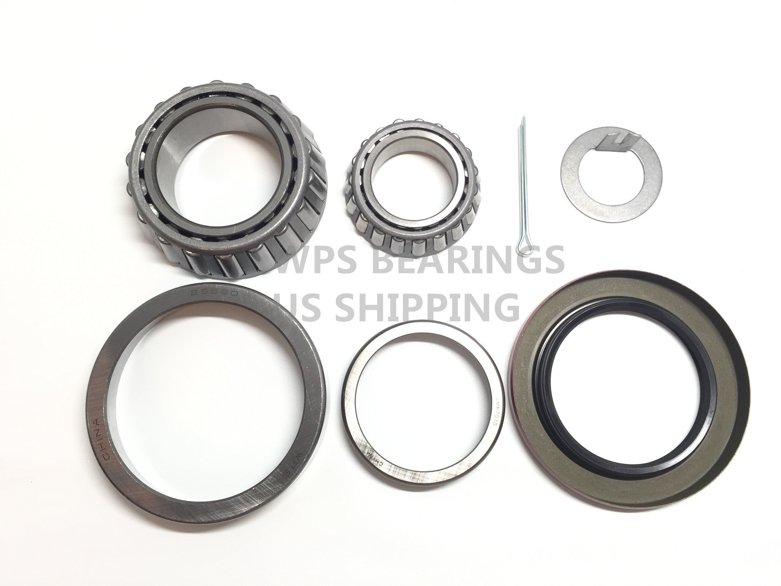 Trailer Bearing Kit 5200# Bearing Axle Kit With 25580 LM67048 Bearings - 1.25" For Trailers &amp; Mobile Homes Trailer Wheel Hub Assembly