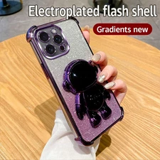 Astronaut Holder Case ShockProof Cover Glitter Cartoon Bracket For Various Phone