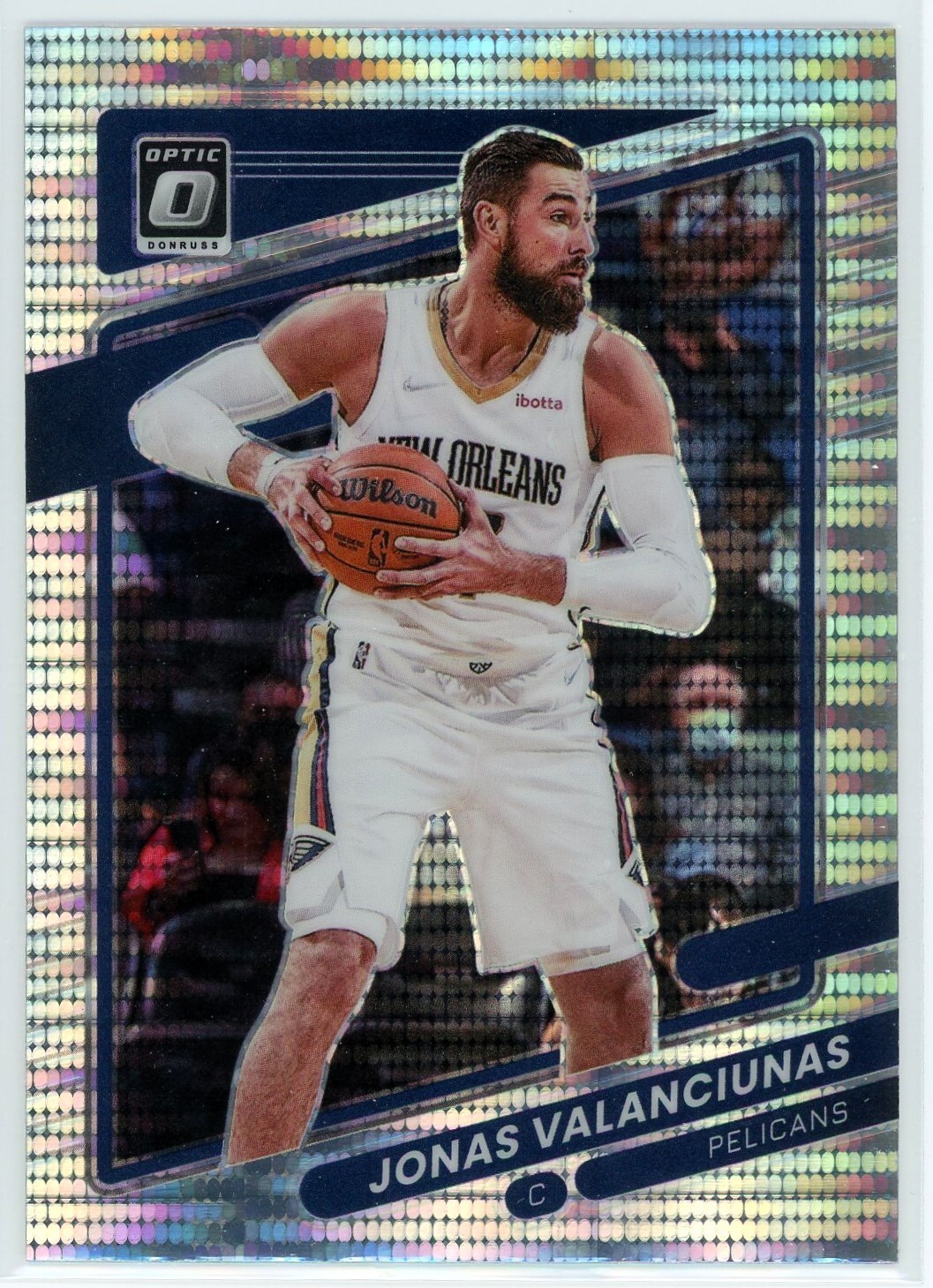 2021-22 Panini Donruss Optic Silver Pulsar Prizm #71 Jonas Valanciunas