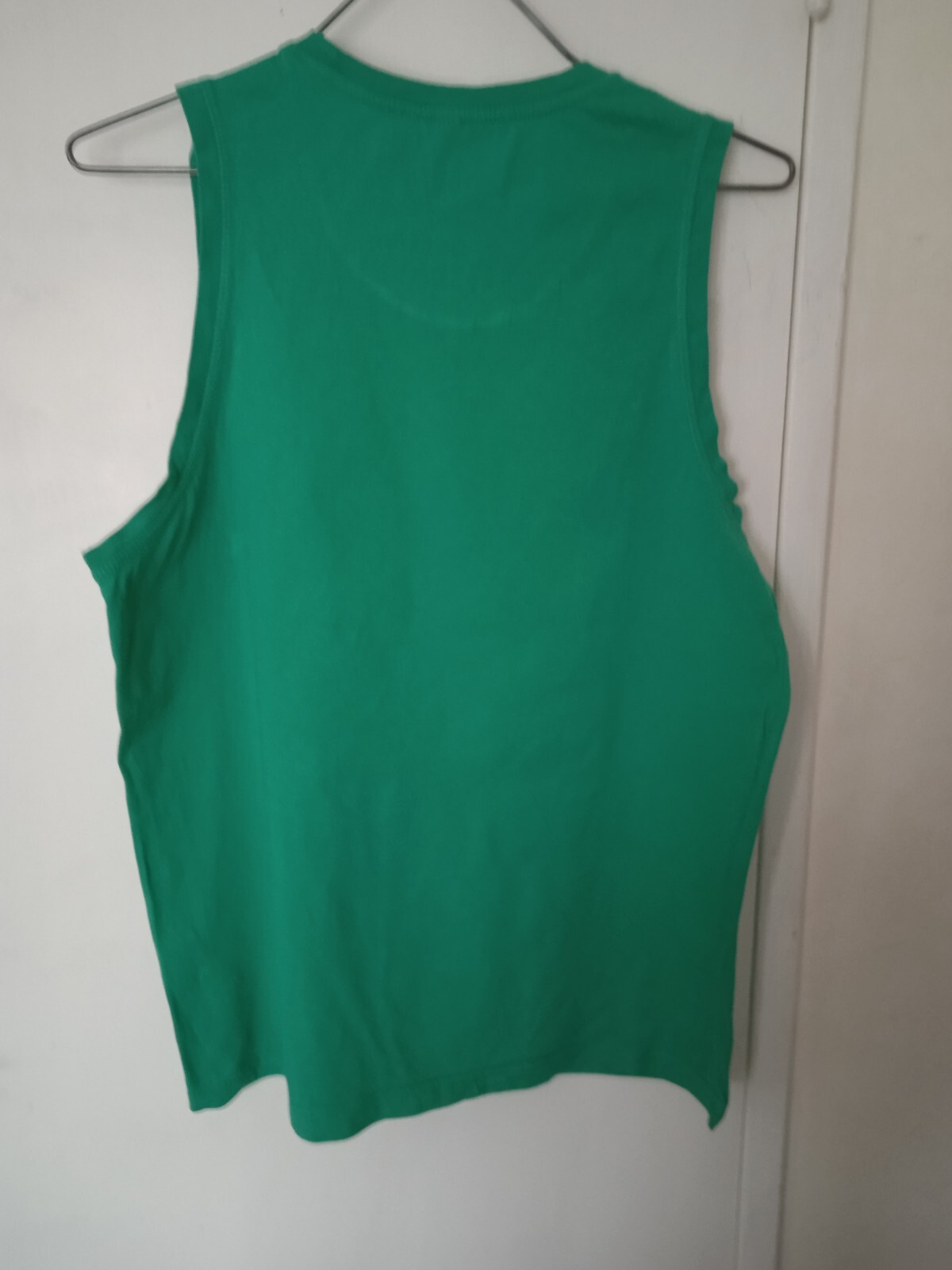 Débardeur Homme 100% Coton Uni - Coupe Ajustée, Sans Manches, Idéal Pour L'été, La Gym, Blanc