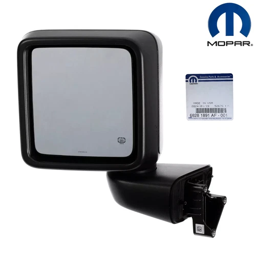 EXTERIOR LEFT SIDE REAR VIEW MIRROR 18-2025 JEEP WRANGLER JL GLADIATOR OEM MOPAR