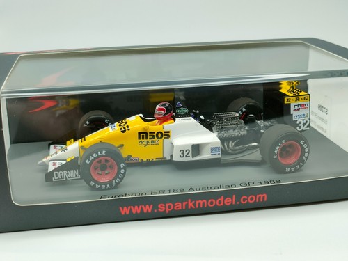 1:43 Spark Oscar Larrauri Eurobrun 1988 Australian GP - Slight box damage - 第 2/8 張圖片