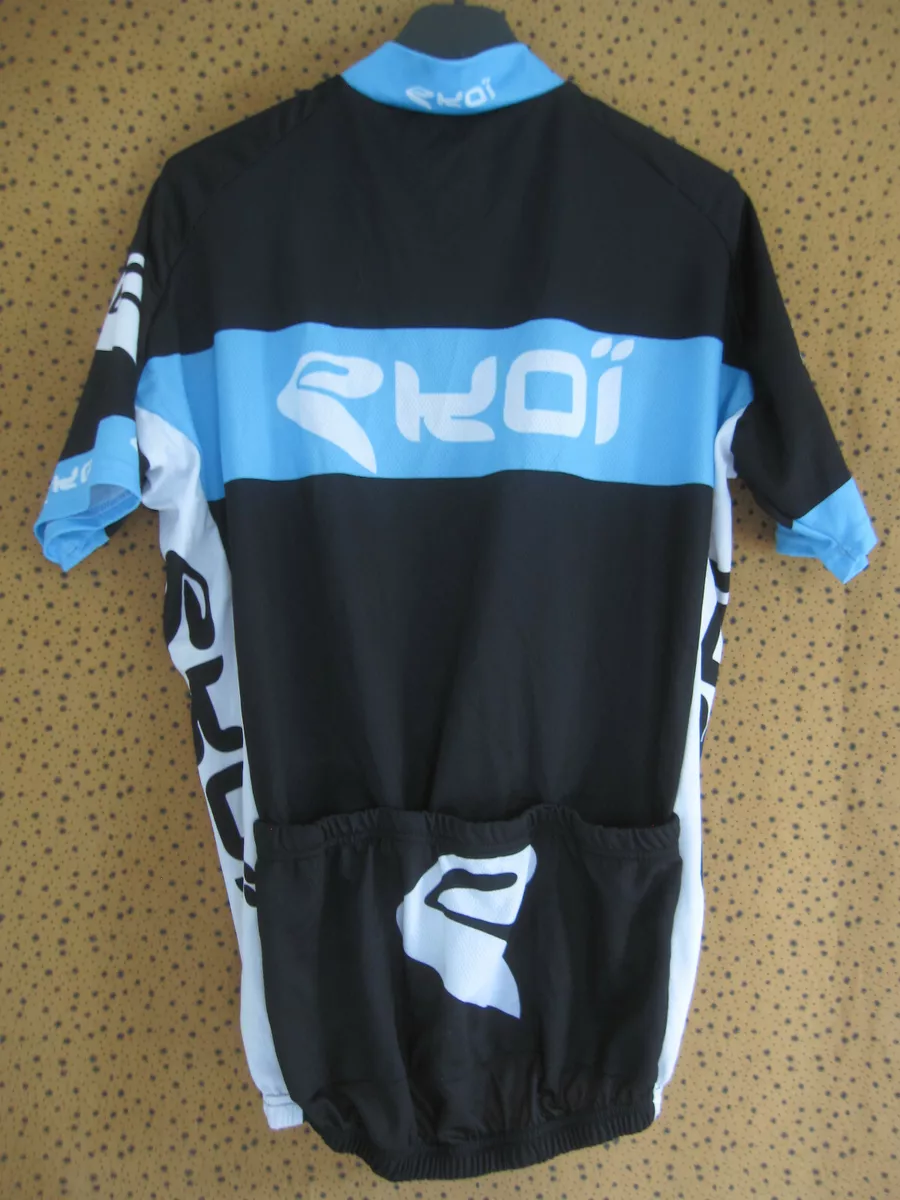 Maillot cycliste EKOI Cycling with style Integral noir bleu jersey