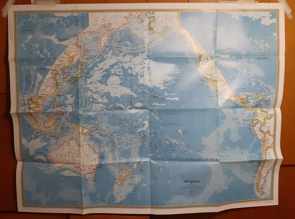 Mappe morfologia Oceani (fronte e retro) - National Geographic (2001) - Immagine 4 di 4