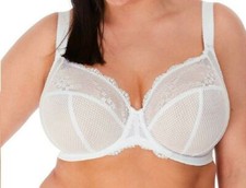Elomi Charley UW Stretch Lace Plunge Bra EL4382 UK Szs D-JJ White New w/tags 66