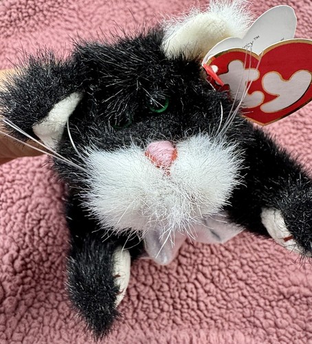 1993 Purrcy The Cat Ty Beanie Babies Attic Treasures Collection Crazy Cat Lady