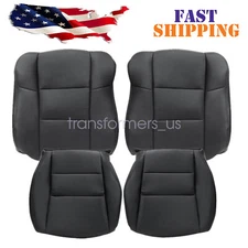 Fits Acura RDX 2007-2012 Driver Passenger Bottom Top Leather Seat Cover Black