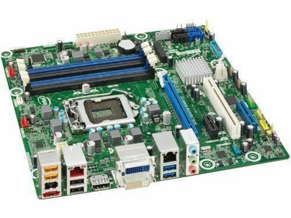 INTEL DQ77MK Micro ATX 4 slot ram DDR3 Socket lga 1155 scheda madre motherboard - Immagine 2 di 4