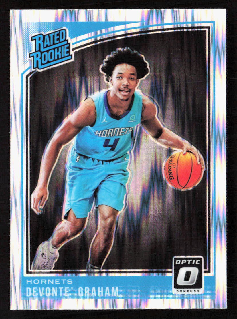 2018-19 Panini Donruss Optic Devonte' Graham Shock Rookie RC #189 Hornets