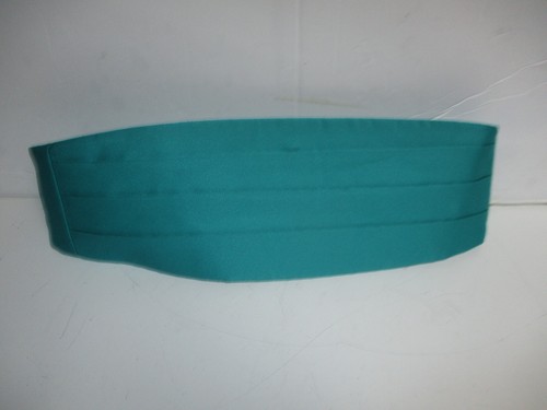 Vintage Turquoise/ Teal/ Aqua Cummerbund Belt Men & Women Multi Belt 36-40" - Picture 2 of 10