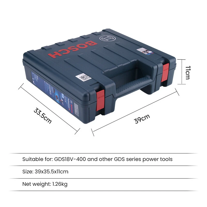 For Bosch Box Twin Drill Tool Carry Case 12 Inch Storage Electric Tools Box Abs - Image 4 of 4
