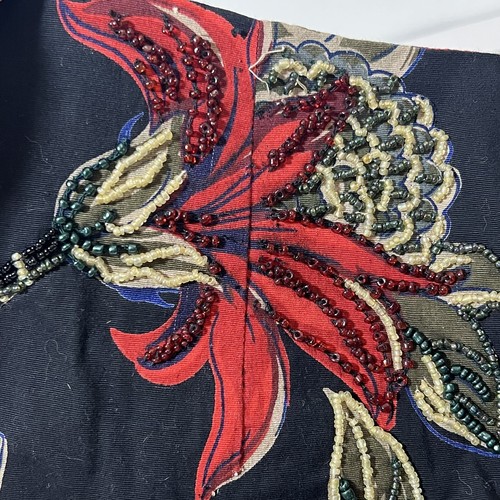 NWT VTG 90s Dolce Apparel Petites Heavy Beaded Pencil Midi Skirt Floral Small - Picture 8 of 10