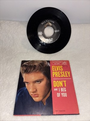 ELVIS PRESLEY-Rarer Picture Sleeve & 45-Don't b/w I Beg Of You-#47-7150