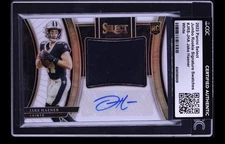 2023 Select Jumbo White Jake Haener ROOKIE PATCH AUTO /75 #JRS-JHA CGC AUTH