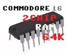 Condividi RAM 64K PER COMMODORE 16 C16 - 2 CHIP