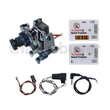 2.4G Wireless FPV Head Tracker TX+RX Modules w/ 2-axis FPV Drone Gimbal Bracket