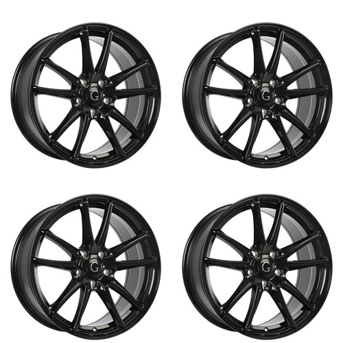 Set of 4 18in Black Alloy Wheel Rims for Mazda 3 Sport, GW54O0F 5x114.3 5Lug - Picture 2 of 14