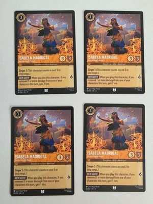 Disney Lorcana Wilds Unbekannt Isabela Madrigal 16/204 Non Foil x4 Spielset