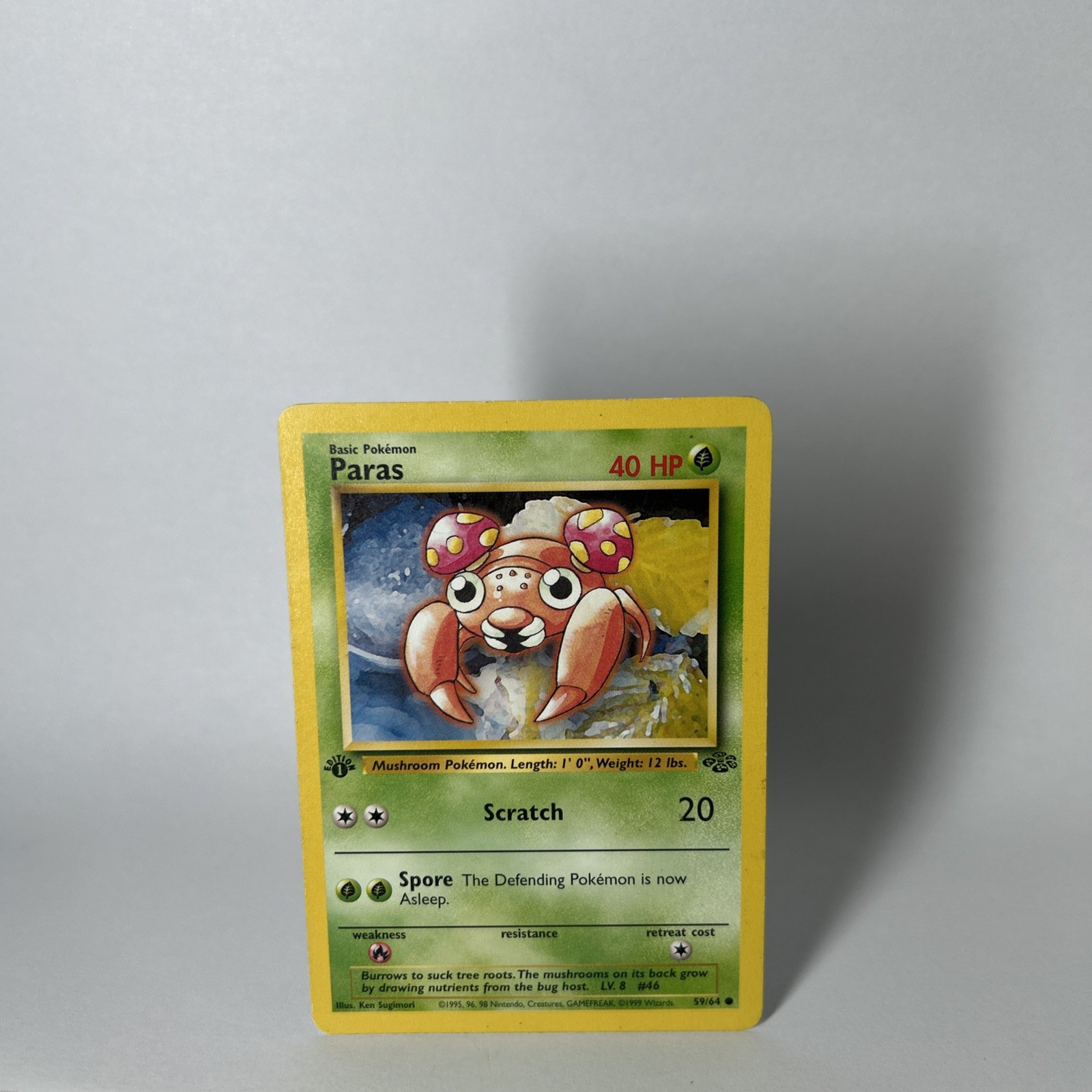 Paras 59/64 1st Edition Regular Jungle 1999 WOTC Pokemon TCG NM