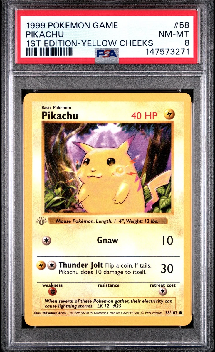 Pikachu Pokémon TCG Professional Sports Authenticator (PSA) Grade