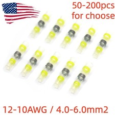 200-50X Solder Stick Seal Sleeve Heat Shrink Butt AWG12-10 Wire Connector