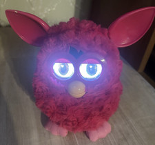2012 Furby Boom Fuschia Hot Solid Pink Interactive Plush Toy Tested Works