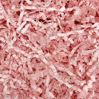 2 LB Light Pink Crinkle Cut Paper Shred Filler Great for  Wrapping, Basket