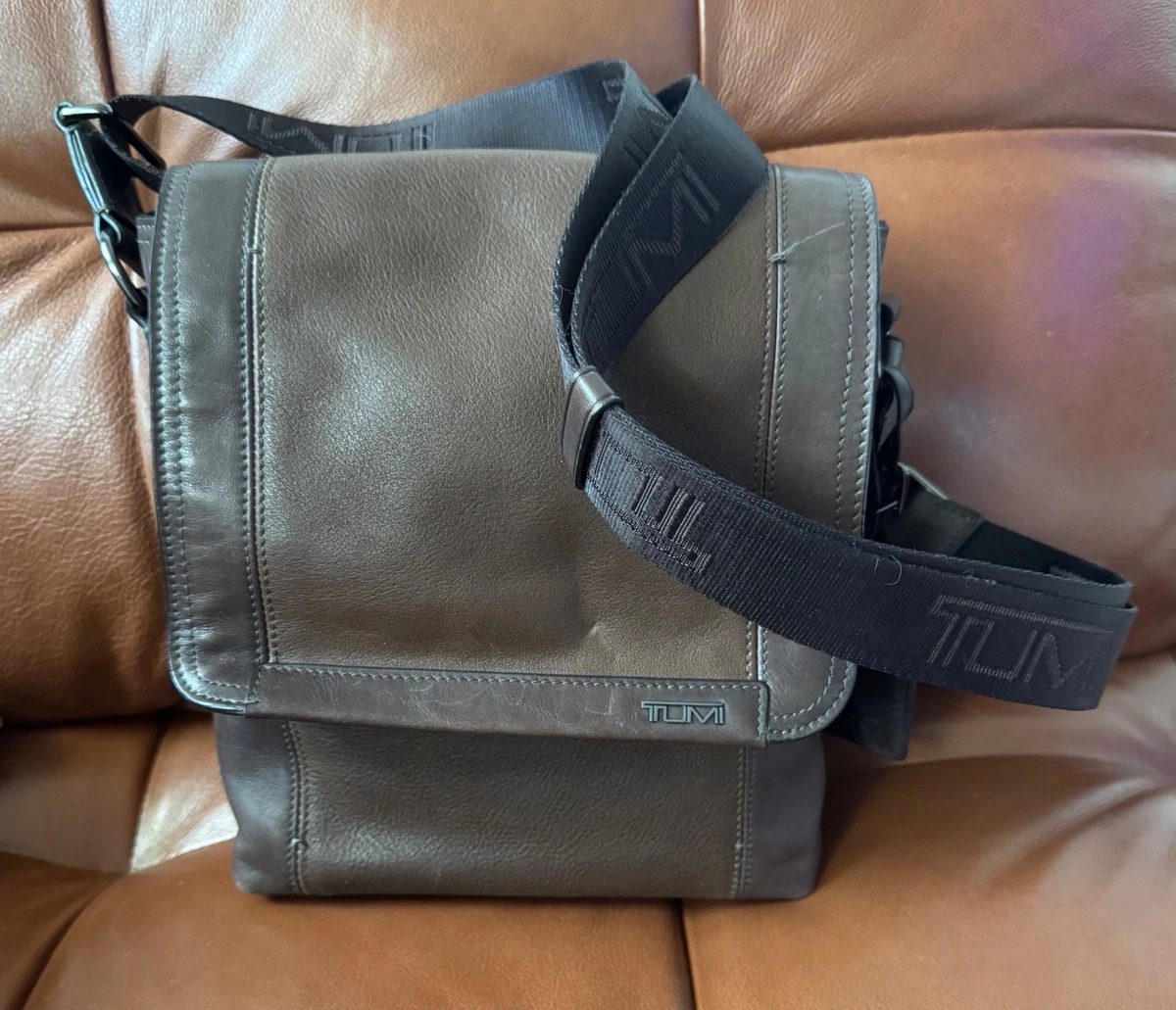 Tumi Leather Brown Bags for Men for sale | eBay