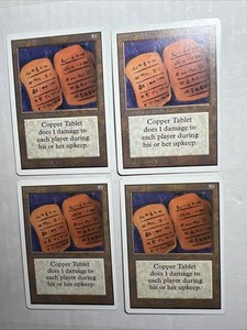 MTG Unlimited Copper Tablet Playset (total of 4)  LP  1993