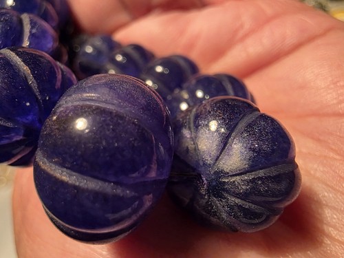 Heavy Blue Gemstones Sapphire? Necklace In Used Condition - Picture 10 of 23