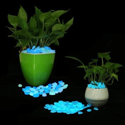 Glow In The Dark Garden oval stones Pebbles Luminous garden deco