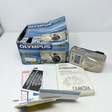 Olympus D-490 ZOOM Digital Camera Camedia 2.1 Megapixel - Light Gold - Works!