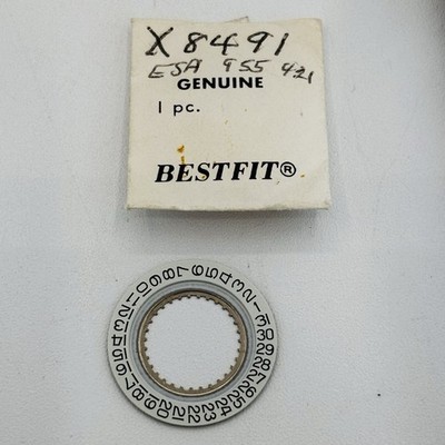 ETA 955.421, 555.421 longines 114.2 date disc, black and white, #2557