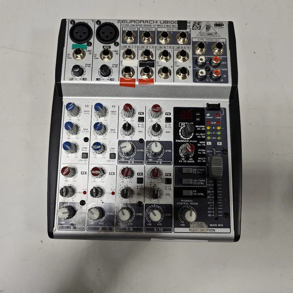 Behringer Eurorack UB1002FX Mixer - Für Teile / Reparatur, Ungeprüft - Bild 3 von 4